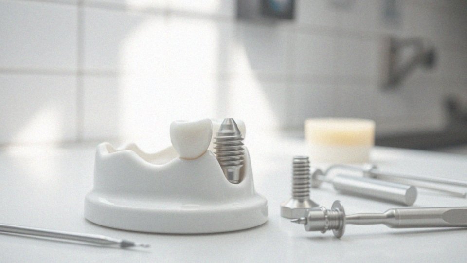 Jak korona porcelanowa na metalu współdziała z implantami?