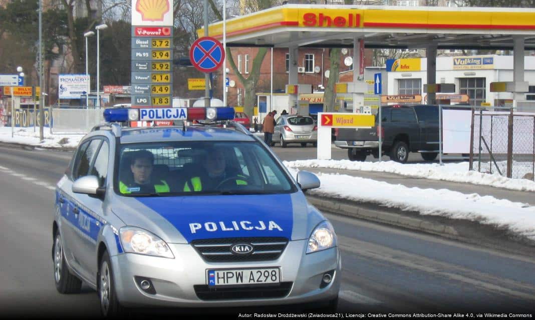 Zdarzenia drogowe w Rybnie i Słupie – interwencje policji